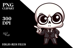 Jumping Cartoon Skeleton PNG Product Image 2