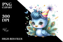 Cute Baby Peacock, High-Res PNG Product Image 2