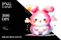 Vibrant Cute Rabbit Clipart Product Image 3