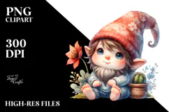 Adorable Baby Gnome, Transparent PNG Product Image 2
