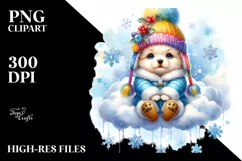 Winter Baby Puppy, Transparent PNG Product Image 1