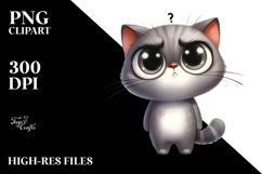 Funny Cat Standing | Sublimation | Clipart Product Image 1