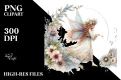 Washed Watercolor Boho Fairy PNG Product Image 2