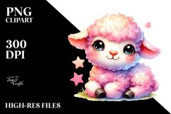 Pinkish Baby Lamb PNG Product Image 2