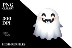 Funny Halloween Ghost PNG Product Image 2