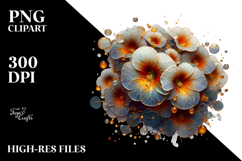 Abstract Glossy Nasturtium, Transparent PNG Product Image 2