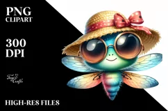 Cute Baby Dragonfly with Sunglasses and Sun Hat Product Image 3
