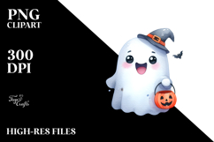 Funny Halloween Ghost | Sublimation Clipart Product Image 2