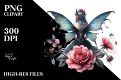 Gothic Fairy Flower Creative View PNG Product Image 2