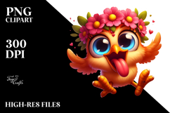 Goofy Chicken with Tongue-Out Face PNG Product Image 2