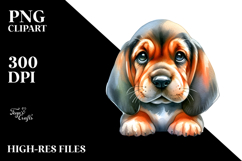 Expressive Bloodhound with Cool Haircut, Transparent PNG Product Image 2