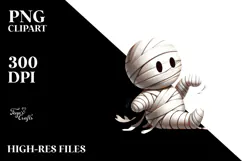 Funny Mummy Digital Painting PNG Product Image 2