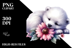 Cute Baby Polar Bear Sleeping Product Image 2