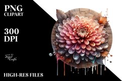 Glossy Chrysanthemum | Sublimation | Clipart Product Image 1