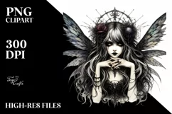 Gothic Fairy, High-Res PNG Product Image 3