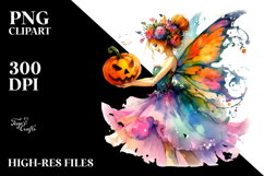 Fairy Halloween Cute Vibrant Drawing | Sublimation | Product Image 2