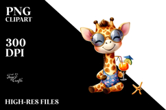 Sloth in Beachwear, Transparent PNG Product Image 2