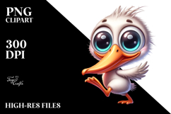 Colorful Pelican Cartoon | Sublimation Clipart Product Image 2