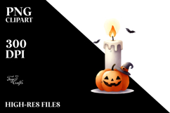 Funny Halloween Candle PNG Product Image 2