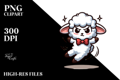 Sassy Lamb Jumping with Bow Tie Product Image 2