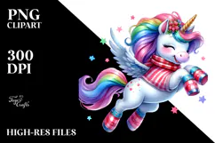 Cute Unicorn in Style, Transparent PNG Product Image 2