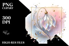 Snowdrop with Golden Insertions PNG Product Image 3