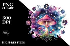 Celestial Mushroom Tarot, High Quality PNG Product Image 2