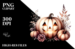 Simple Halloween Jack-o&#039;-Lantern PNG Product Image 2
