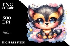 Colorful Watercolor Cute Wolverine Clipart Product Image 3