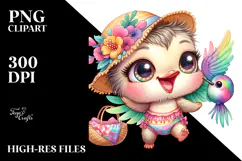 Cute Baby Hummingbird PNG Product Image 2
