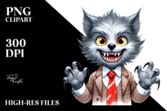 Funny Werewolf PNG Product Image 2