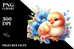 Colorful Small Baby Chicken | Clipart Product Image 1