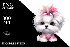Cute Maltese, Transparent PNG Product Image 2