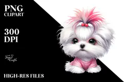 Cute Maltese, Transparent PNG Product Image 2
