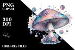 Celestial Mushroom Watercolor Splash Product Image 2