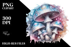 Celestial Mushroom Watercolor Splash Product Image 2