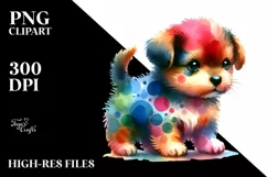 Simple Baby Dog Sublimation Clipart Product Image 3