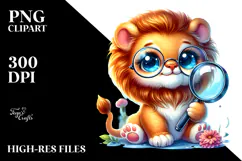 Vibrant Baby Lion PNG Product Image 2