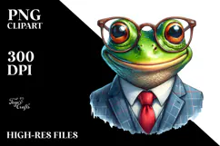 Frog Portrait, Transparent PNG Product Image 2