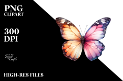 Butterfly Made of Splashes PNG Product Image 2