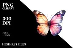 Butterfly Made of Splashes PNG Product Image 2