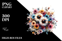 Colorful Sunflower PNG Product Image 2