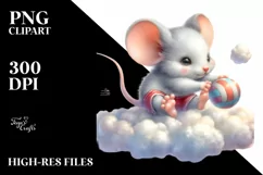 Cute Baby Mouse Volleyball | Sublimation | Clipart Product Image 3