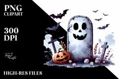 Funny Halloween Tombstone PNG Product Image 3