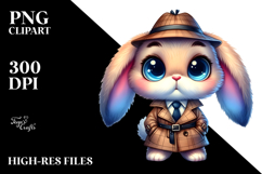 Cute Goofy Bunny Detective Product Image 2