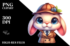 Cute Goofy Bunny Detective Product Image 2