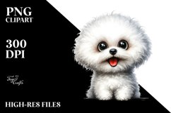 Crazy Bichon Frise Funny | Sublimation Clipart Product Image 3