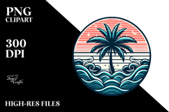 Tropical Tree Waves, Vector Illustration Product Image 2