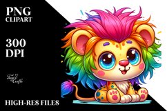 Colorful Baby Zebra Sleeping PNG Product Image 2