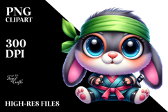 Cute Goofy Bunny Ninja Product Image 2